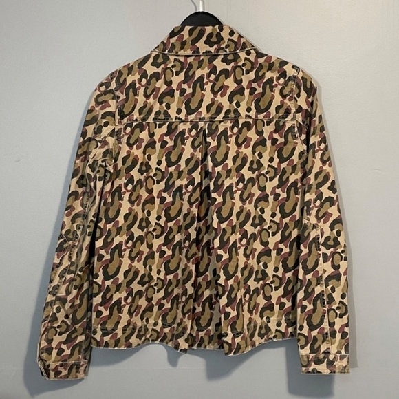 New Veronica Beard Mercer Leopard Washed Cotton Jacket XS $395 - Picture 5 of 8